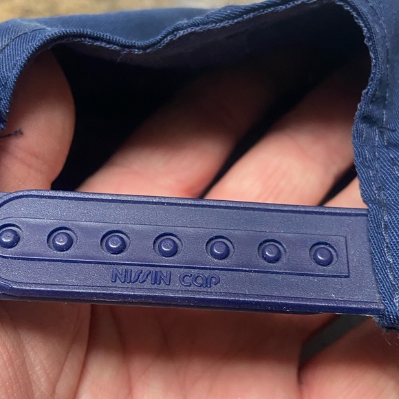 Vintage City of NEW YORK Navy Blue POLICE Snap Back Baseball Hat MINTY NYC - Picture 3 of 5